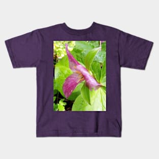 purple trillium #1 Kids T-Shirt